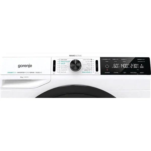 Masina de spalat rufe frontala GORENJE WA94CS, WaveActive, 9 kg, 1400rpm, Clasa B, Alb