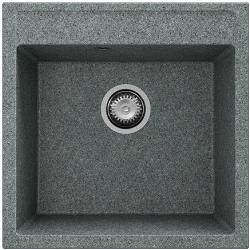 Chiuveta patrata pentru bucatarie ,o cuva , 51x51x21cm,Granixit , culoare Gri Slate