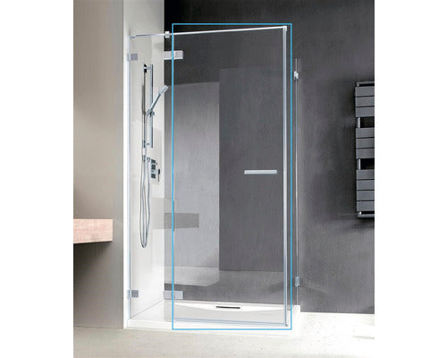 Usa Rabatabila Radaway Euphoria KDJ Deschidere Stanga, 60x200 cm, Sticla Securizata Transparenta, Profil Crom