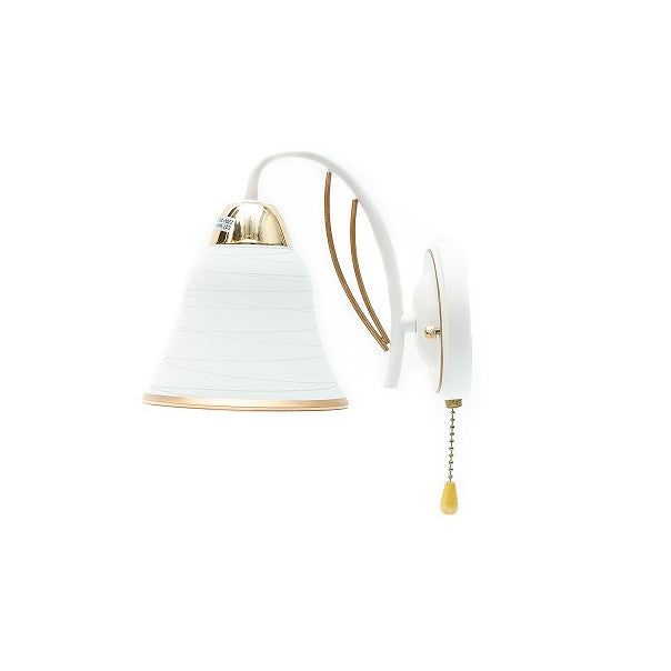 Aplica Kelly 1X60W,alb+auriu