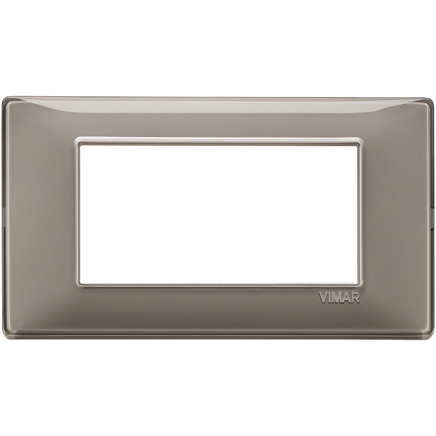 Rama decorativa Vimar Plana 14654.40, 4M Reflex, Cenusiu