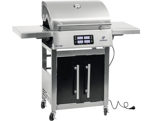 Gratar electric dual zone 3.200W, doua termometre, grile fonta, Landmann EG-II-590SSXX 01992