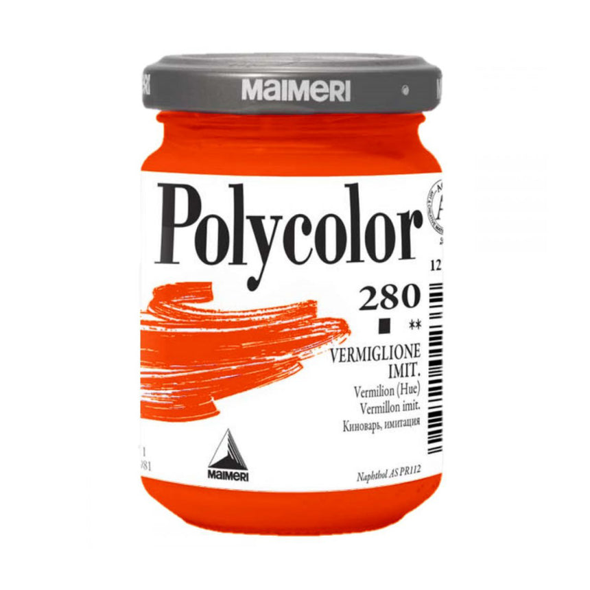 Culoare vinilica Polycolor Maimeri - Vermilion (Hue) - 140 ml