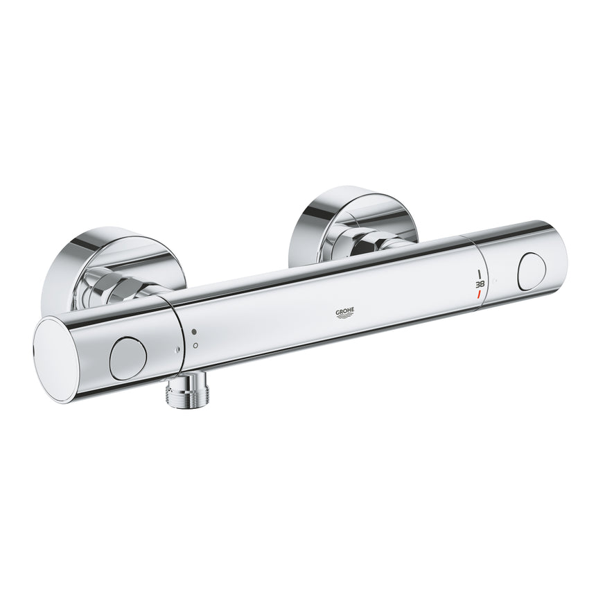 Baterie de dus Grohe Grohtherm 800 Cosmopolitan 34765000, 1/2'', aparenta, termostat, protectie oparire, Crom