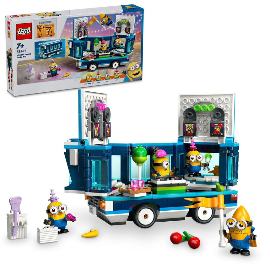 LEGO® Minions - Despicable Me - Autobuzul de petrecere al minionilor 75581, 379 piese