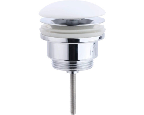 Ventil Fix De Schimb Pentru Lavoar Amion, Cu Capac Ceramic, Alb Mat