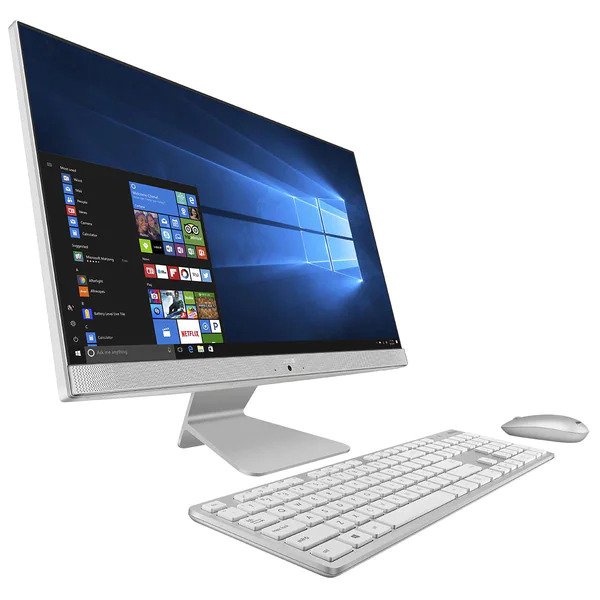Sistem PC All in One ASUS M241DAK-WA018T, AMD Ryzen 5-3500U pana la 3.7GHz, 23.8" Full HD, 8GB, SSD 512GB, AMD Radeon Vega 8 Graphics, Windows 10 Home, Argintiu