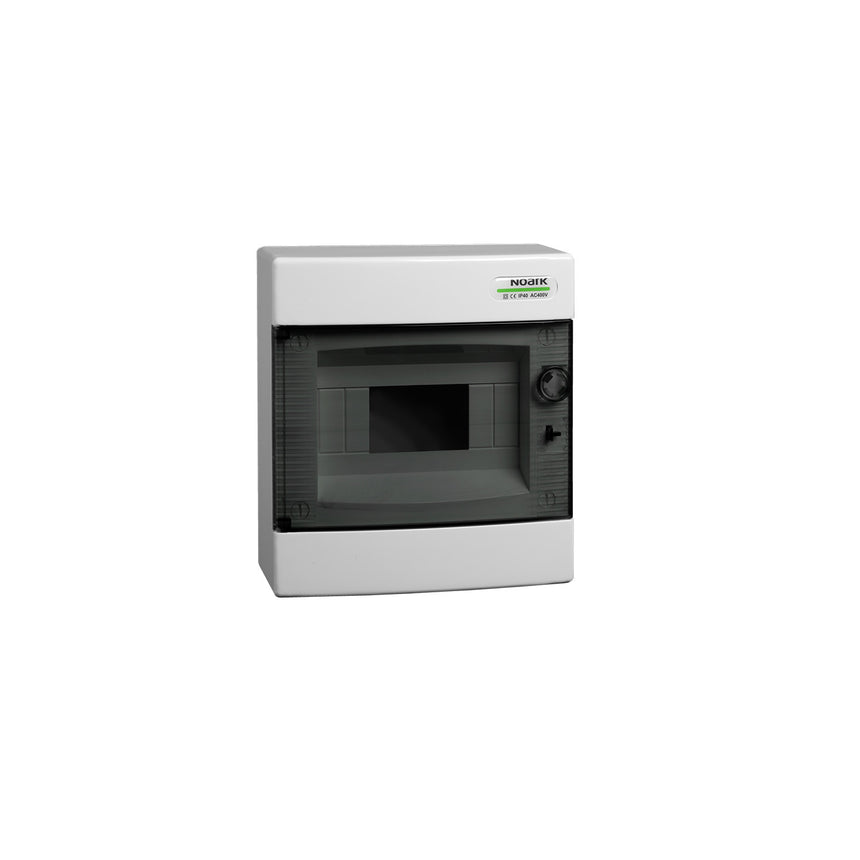 Cofret de distributie din plastic, Montare Aparenta, Usa transparenta, IP40, 1x 8 Module