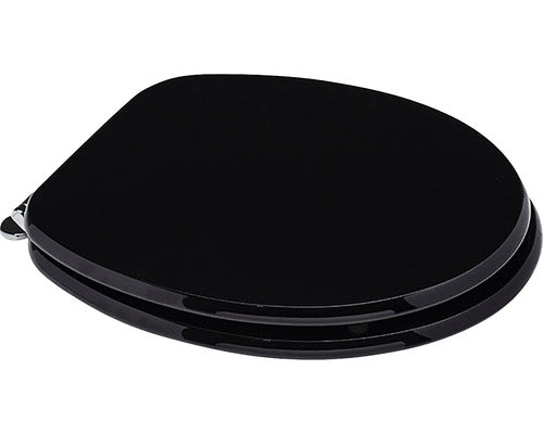 Capac WC universal, inchidere simpla, negru 49,3x37,5 cm