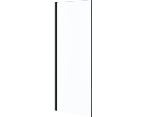 Perete dus tip walk-in basano Modena 80x195 cm sticla transparenta profil negru