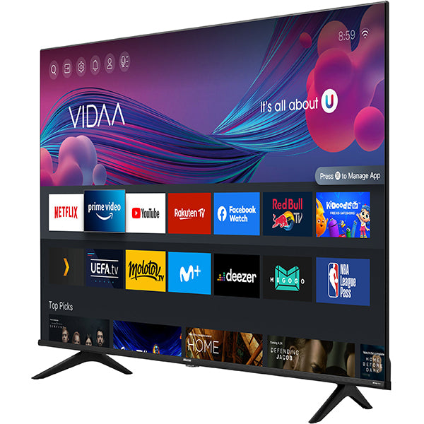 Televizor Hisense 43A6BG,108 cm, Ultra HD 4K, LED Smart, Clasa F, Negru
