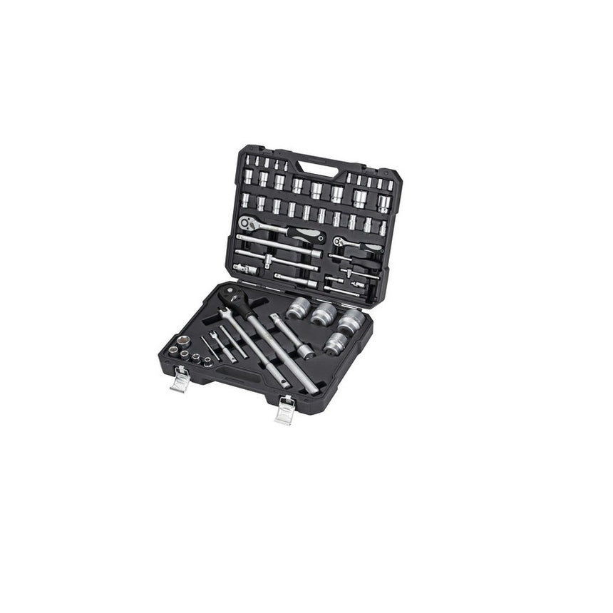 Trusa chei tubulare WGB 1/4" + 1/2" + 3/4", 54 piese