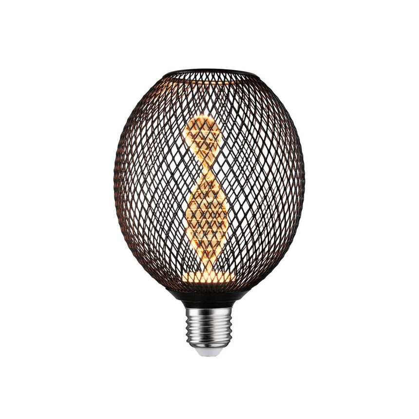 Bec Led, Paulmann, Metal, Decorativ, E27, 3.5W, 110lm, 230V, Negru