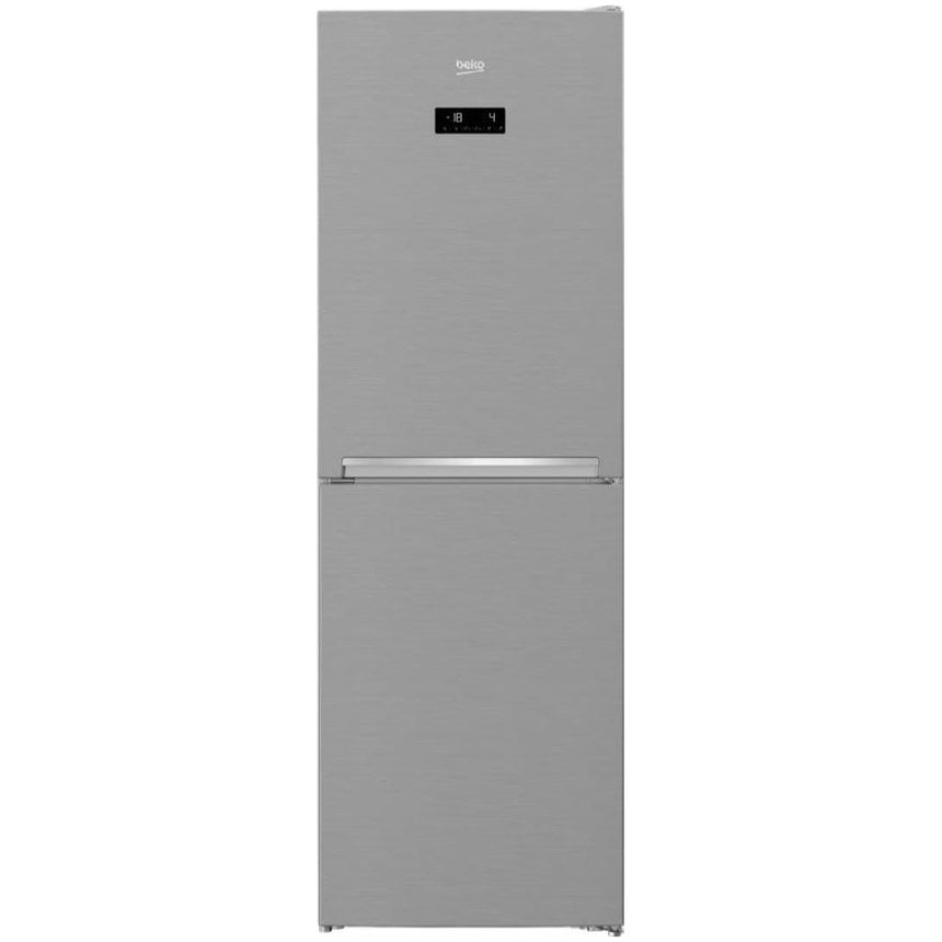 Combina frigorifica Beko RCNA386E40ZXBN, 358 l, Clasa E, NeoFrost Dual Cooling, HarvestFresh, Everfresh+, Display Touch Control, H 203 cm, Argintiu