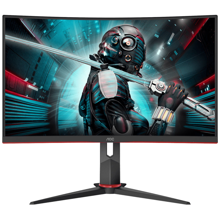 Monitor gaming curbat LED VA AOC 27", WQHD, DisplayPort, 144Hz, 1ms, FreeSync, Negru, CQ27G2U