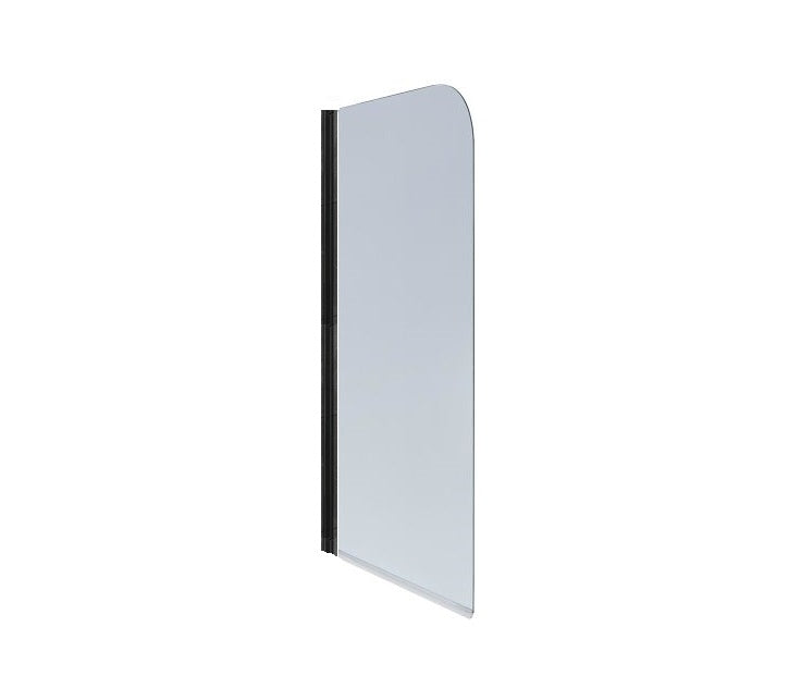 Paravan cada basano Tahiti black 75x140 cm, 1 element, sticla transparenta, profil negru mat