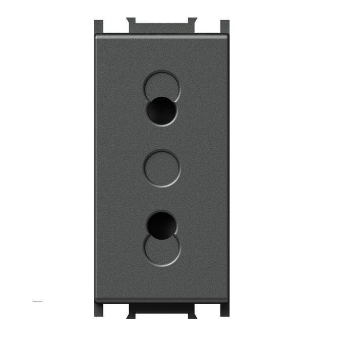 Modul Priza simpla 1m antracit negru