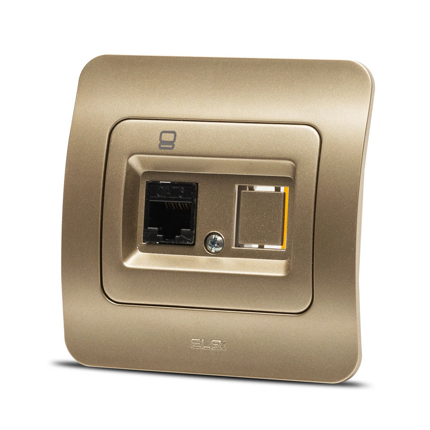 Priza UTP RJ45 Elbi Jazz Cat6 Incastrat Titan ST