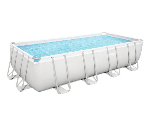 Piscina cu cadru metalic, 488x244x122 cm, capacitate 13177 l, inclus copertina piscina, scara, sistem de filtru