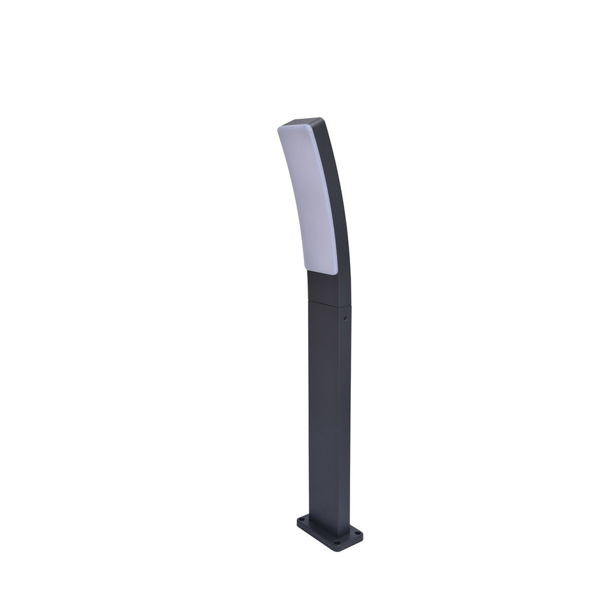 Felinar de exterior, Lutec, Aluminiu, Lumina LED, Gri