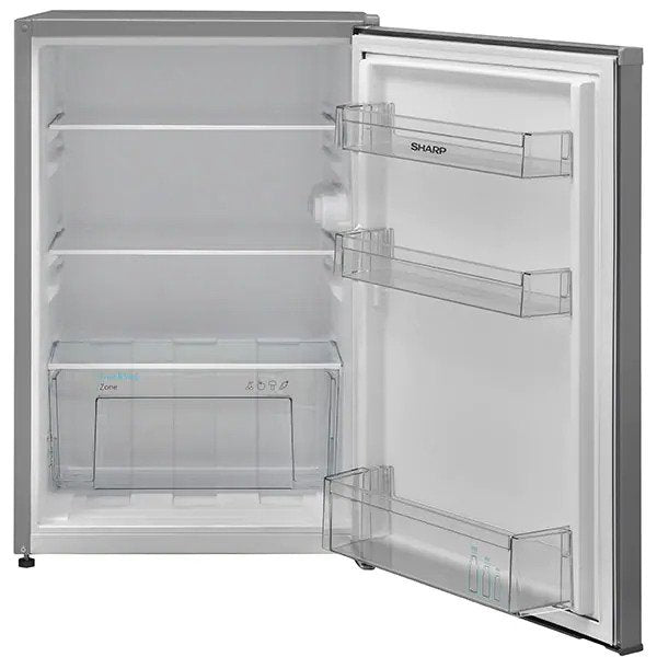 Frigider cu o usa SHARP SJ-UF135M4S-EU, 135 l, H 83.8 cm, Clasa F, Direct Cooling, Argintiu