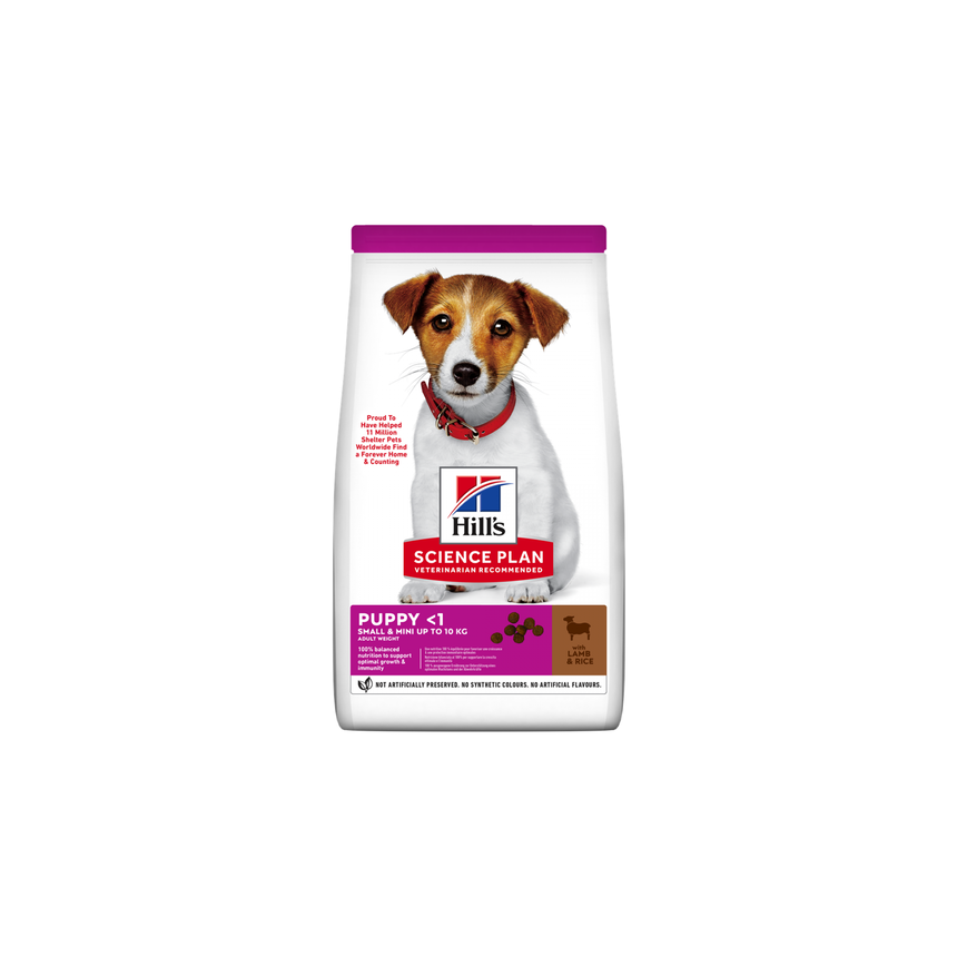 Hrana uscata pentru caini Hill's SP Canine Puppy, Small&Mini, Miel si Orez, 6kg