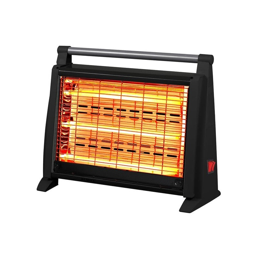 Radiator Electric de Podea LUXELL LX2832, 3 Trepte de Putere, 1500W, Termostat, Negru