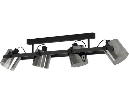 Plafoniera Cu Spoturi Hornwood E27 Max. 4x40w, Negru