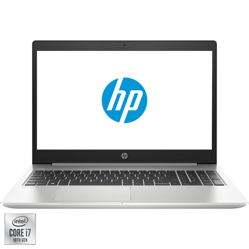 Laptop HP ProBook 450 G7 cu procesor Intel® Core™ i7-10510U pana la 4.90 GHz, 15.6", Full HD, 8GB, 256GB SSD, Intel® UHD Graphics 620, Free DOS, Silver