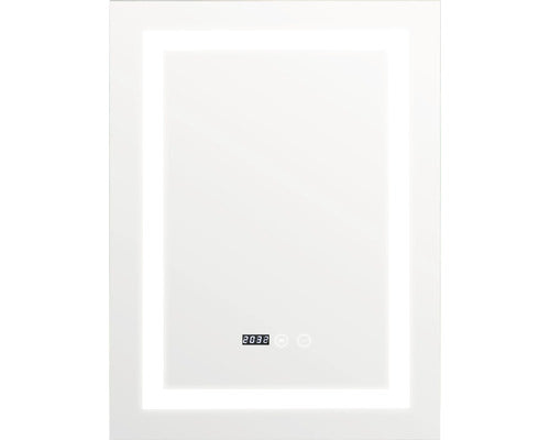Oglinda baie cu iluminare LED, dezaburire si functie Touch 60x80 cm IP44 80-7-3