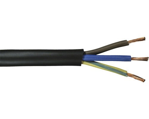 Cablu Cauciuc Mccm (H05rr-f) 3x1, 5 Mm² Negru, Inel 20m