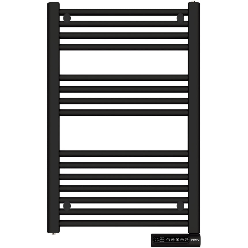 Calorifer de baie Tesy TH 01 500 W B, 500 W, Montaj pe perete, Termostat electronic, Functii Confort, Eco, Anti-inghet, Touch control, Negru