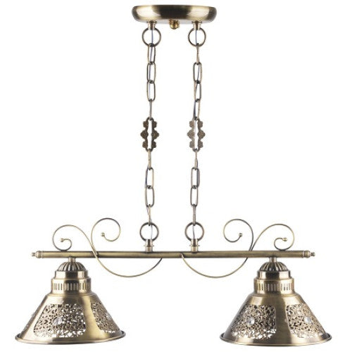 Pendul Misty metal,2XE27,bronz