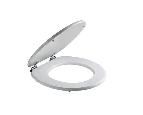 Capac WC universal Savini, inchidere simpla, 37,5x44,3 cm, alb
