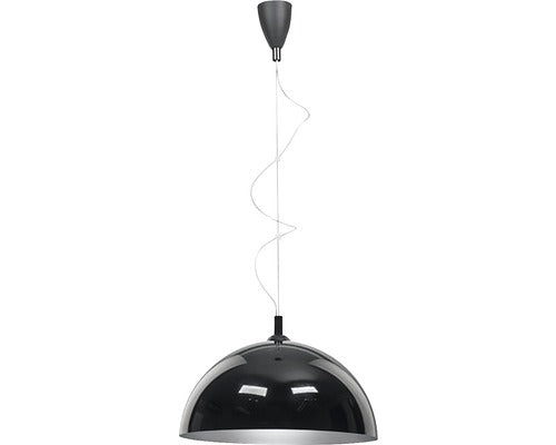 Pendul Hemisphere E27 Max. 1x100w, Negru/argintiu