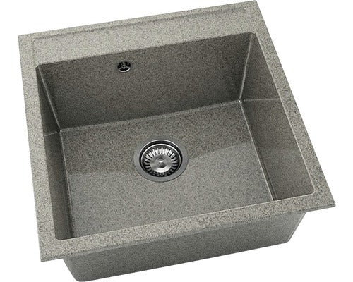 Chiuveta Bucatarie Cu O Cuva Fat Avangard 225 51x51 Cm, Fara Picurator, Granixit Space Gray