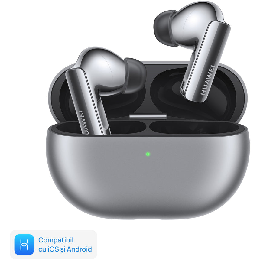 Casti in-ear Huawei FreeBuds Pro 3, True Wireless, Active Noise Cancelling, Silver Frost