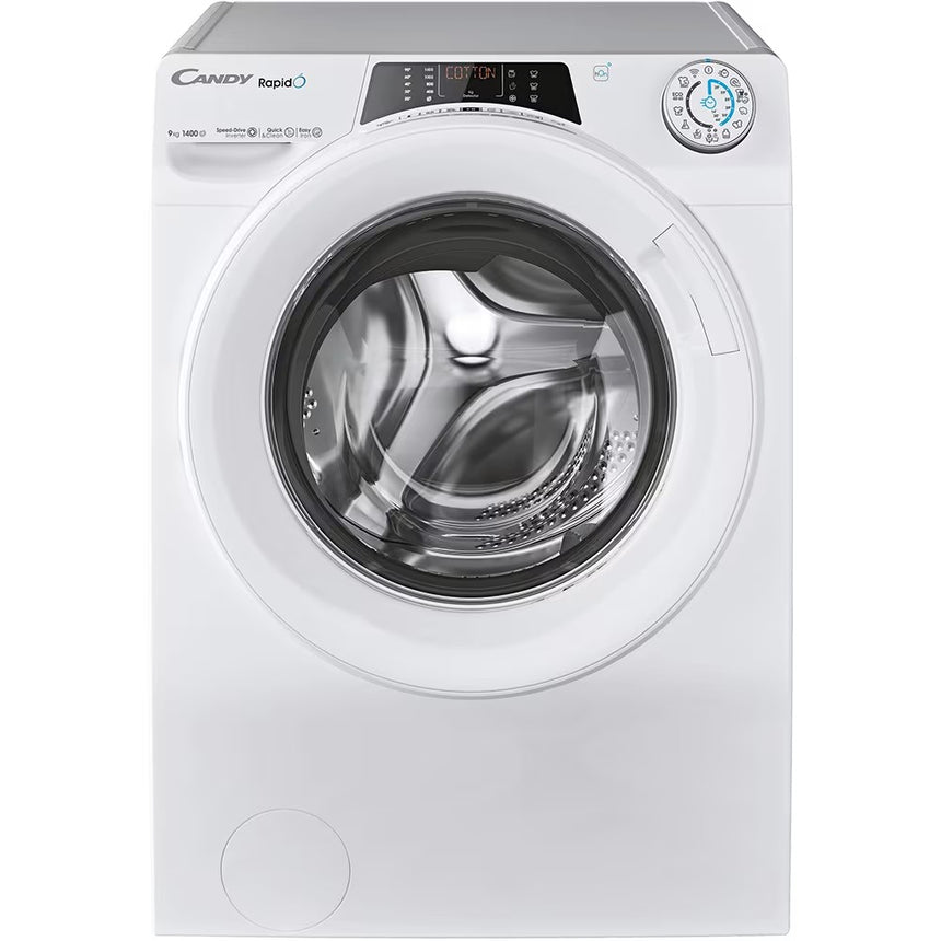 Masina de spalat rufe Candy RO 1496DWMT/1-S, clasa A, 9 kg, 1400 rpm, Motor Inverter, Steam, Mix Power Systems, Conectivitate WiFi/ hOn app, alba