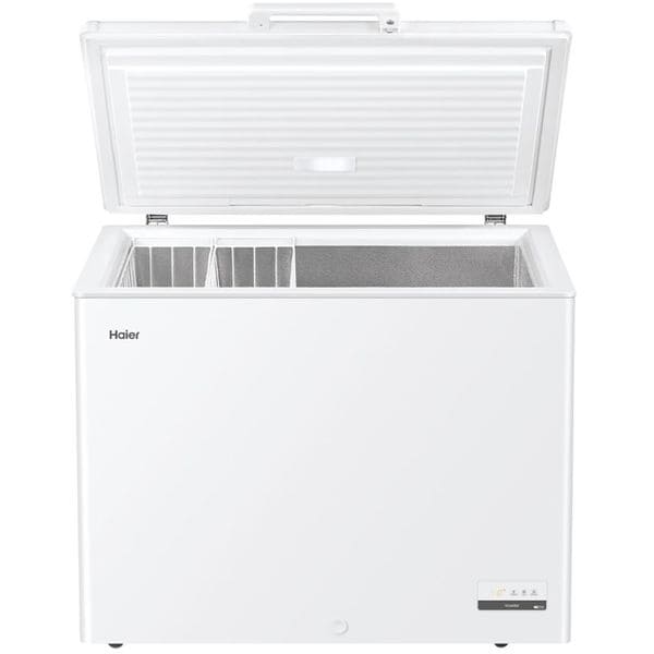 Lada frigorifica Haier HCE301E, 300 l, Clasa E, Control electronic, Lumina LED, Alb