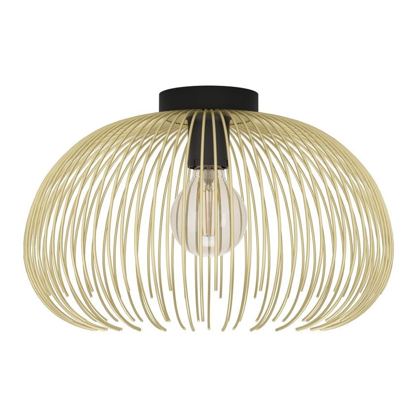 Plafoniera EGLO VENEZUELA 900165, E27 1X40W Ø385, Negru, Auriu