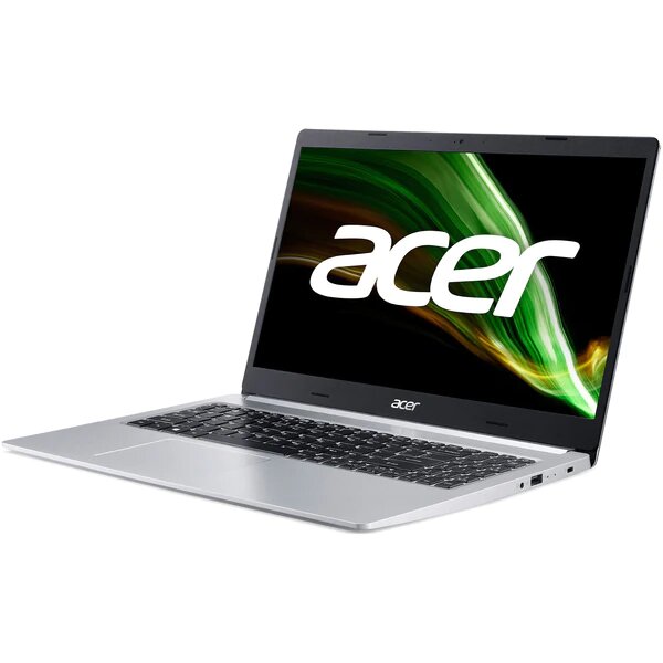 Laptop ACER Aspire 5 A515-45-R43F, AMD Ryzen 5 5500U pana la 4.0GHz, 15.6" Full, 16GB, SSD 512GB, AMD Radeon Graphics, Free Dos, Argintiu
