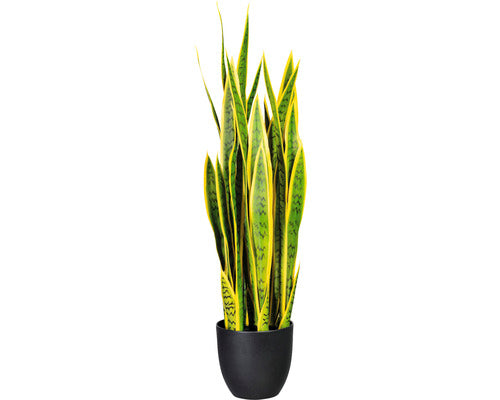 Planta Artificiala Limba Soacrei Sanseveria In Ghiveci H 90 Cm Verde