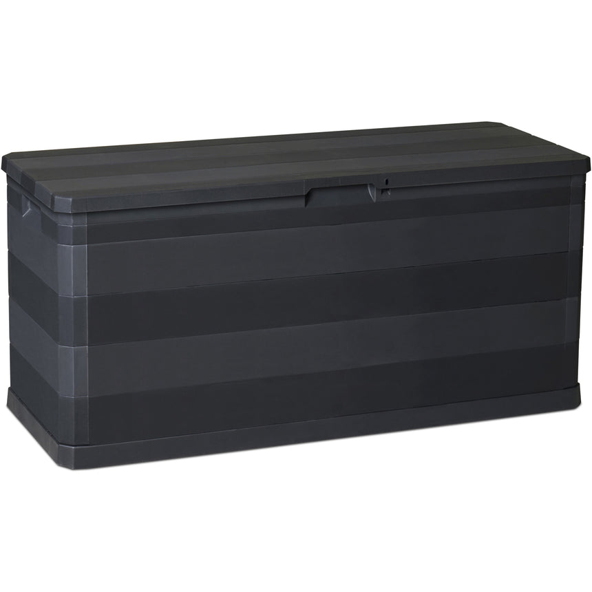 Lada depozitare gradina, Toomax Elegance, 280 litri, neagra, 117x45x56 cm