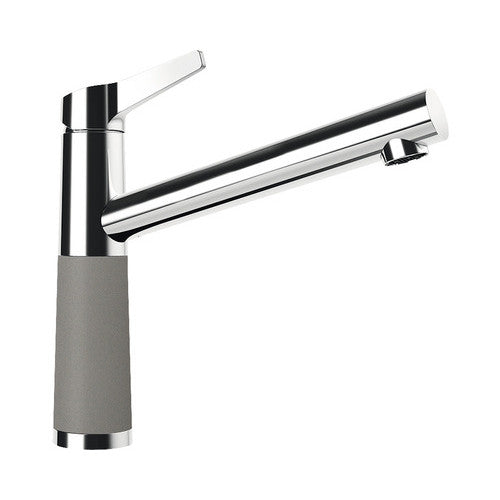Baterie bucatarie monocomanda SC-510, cartus ceramic, Cristadur Silverstone