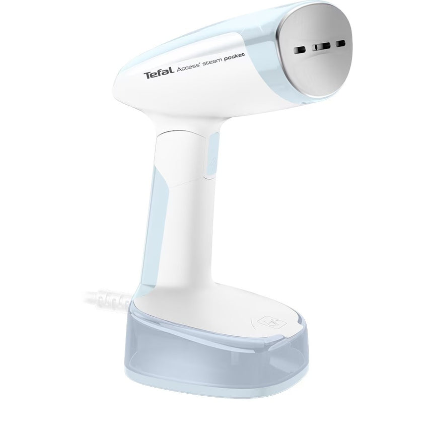 Aparat de calcat vertical cu abur Tefal Access Steam Pocket DT3041E1, 1300 W, 20 g/min, Oprire automata, Albastru