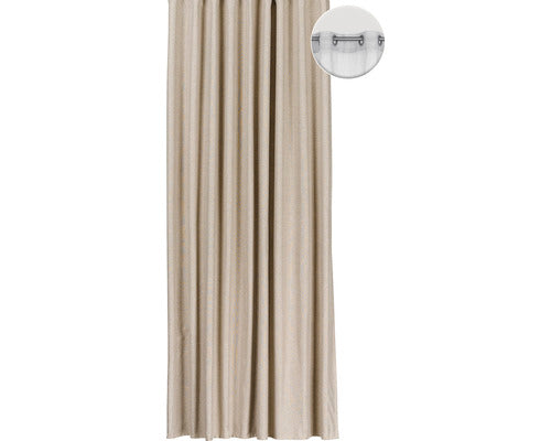 Draperie Blackout Cu Inele Atlas Bej 140x245 Cm
