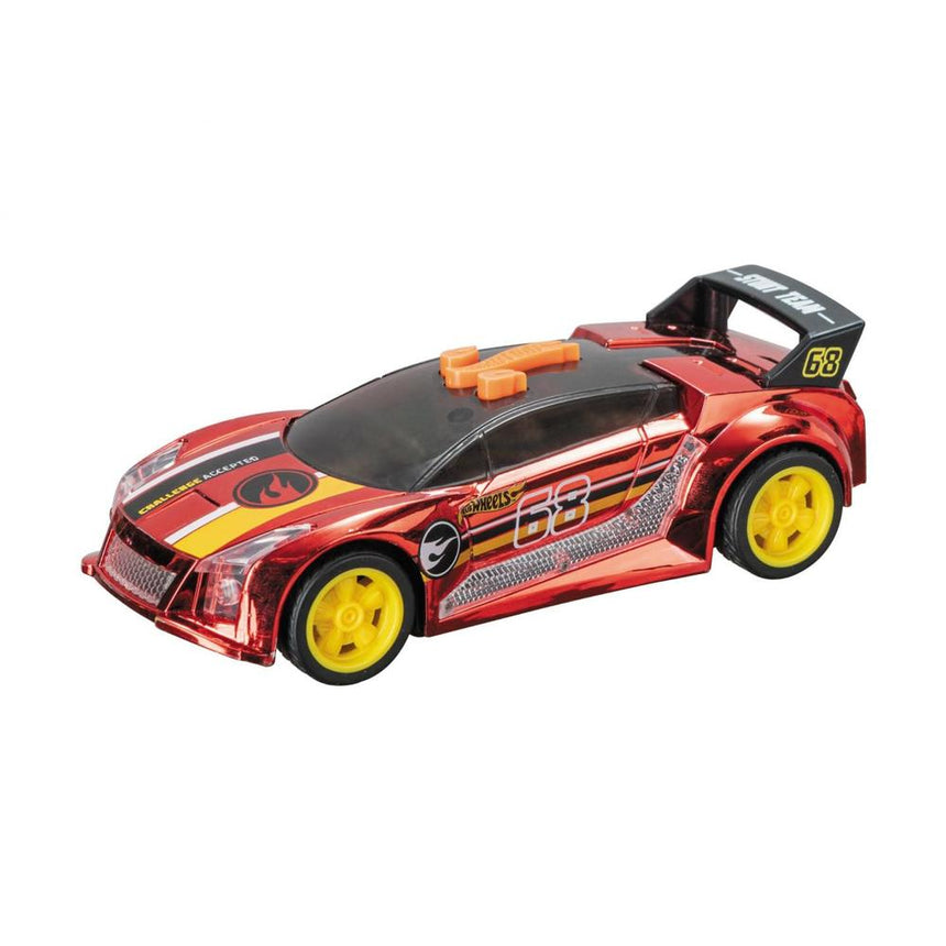 Masinuta Hot Wheels - Quick N`Sik, cu lumini si sunete, rosu