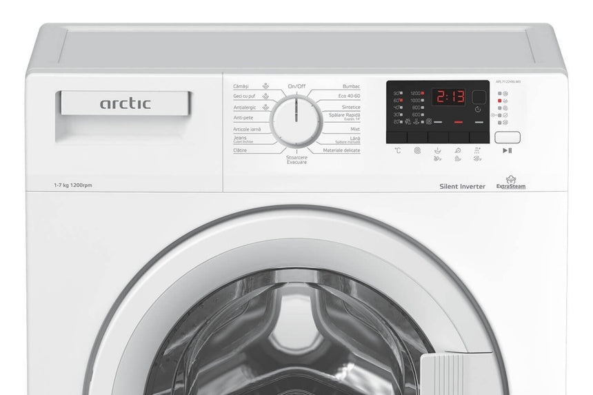 Masina de spalat rufe frontala ARCTIC APL71224XLW0, 7 kg, 1200rpm, Clasa A+++, alb
