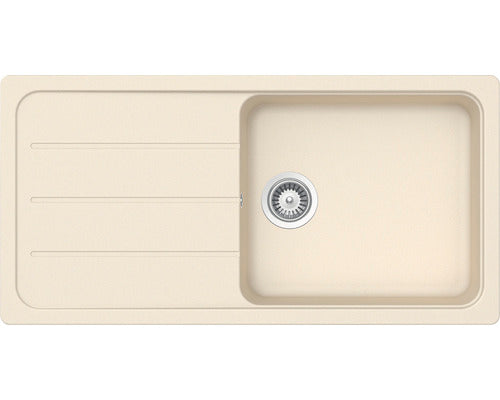 Chiuveta Bucatarie Cu O Cuva Schock Formhaus D-100l 100x50 Cm, Cu Picurator, Reversibila, Cristalite Moonstone