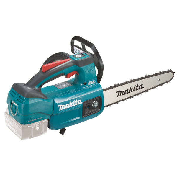 Drujba (fierastrau electric) cu lant pe acumulator Makita DUC254CZ,18 V,lungime lama 25 cm,viteza lant 22.5 m/s,pas lant 1/4,canelura lant 1.3 mm,fara incarcator si acumulator in setul de livrare